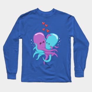 Kissing Octopuses Long Sleeve T-Shirt